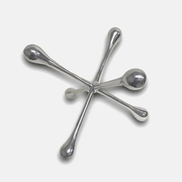 Homeroots.co 354763 12 Silver Finish Extra Large Decorative Jack