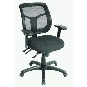 Homeroots.co 372412 26 X 20 X 36 Black Mesh   Fabric Chair