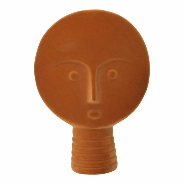 Homeroots.co 373446 Color Pop Orange Face Statue