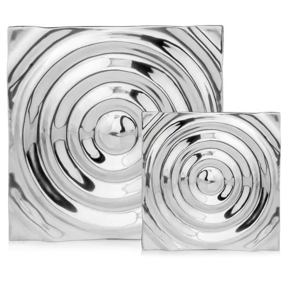 Homeroots.co 354629 1.5 X 19.5 X 19.5 Buffed Large Rippled Wall Tile