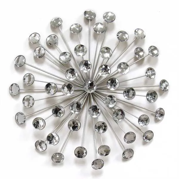 Homeroots.co 373119 Contemporary Silver Bling Wall Decor