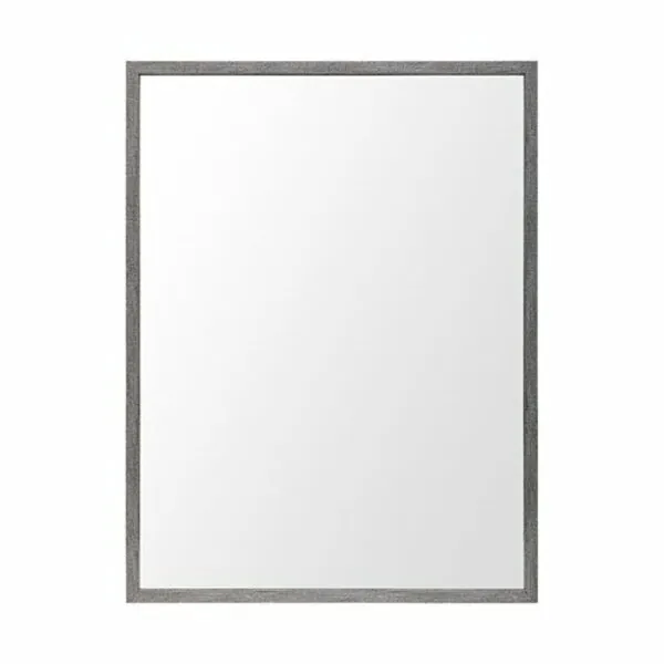 Homeroots.co 380079 Rectangle Grey Accent Mirror With Driftwood Qualit