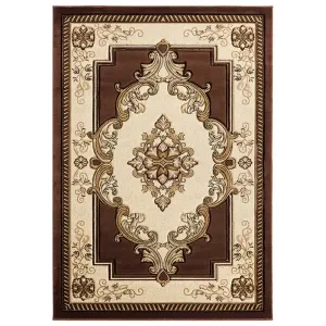 Homeroots.co 367323 31 X 88 Chocolate Olefin  Polypropylene Mat Rug