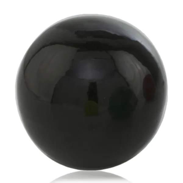 Homeroots.co 354718 3 Black Enameled Aluminum Decorative Sphere