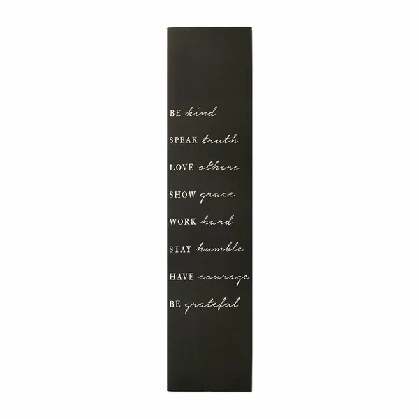 Homeroots.co 373190 Matte Black Be Kind Wall Decor