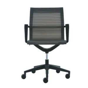 Homeroots.co 372420 23.8 X 20.8 X 35.8 Charcoal Mesh Flex Tilt Chair