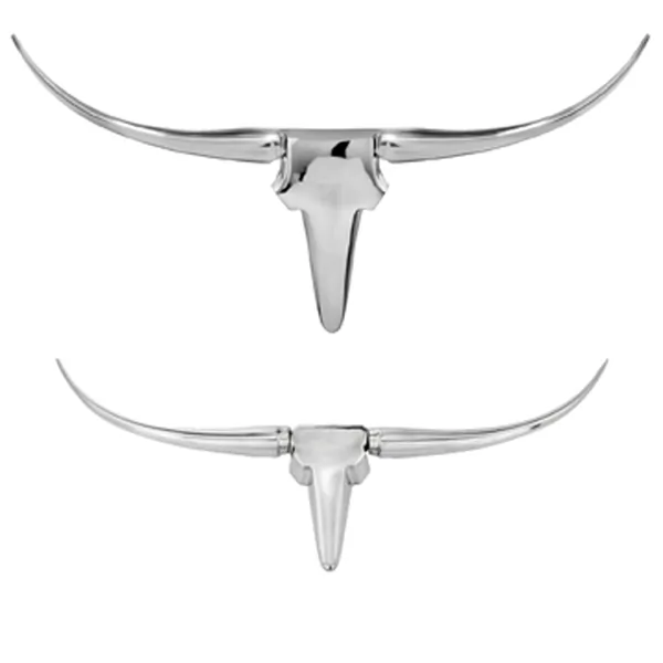 Homeroots.co 354901 4 X 47 X 26 Buffe Extra Large Long Horn Wall Bust