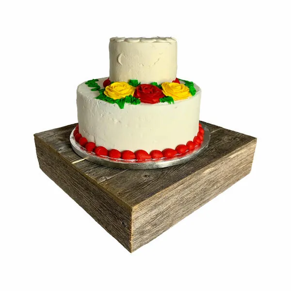 Homeroots.co 379879 Natural Weathered Gray Cake Stand