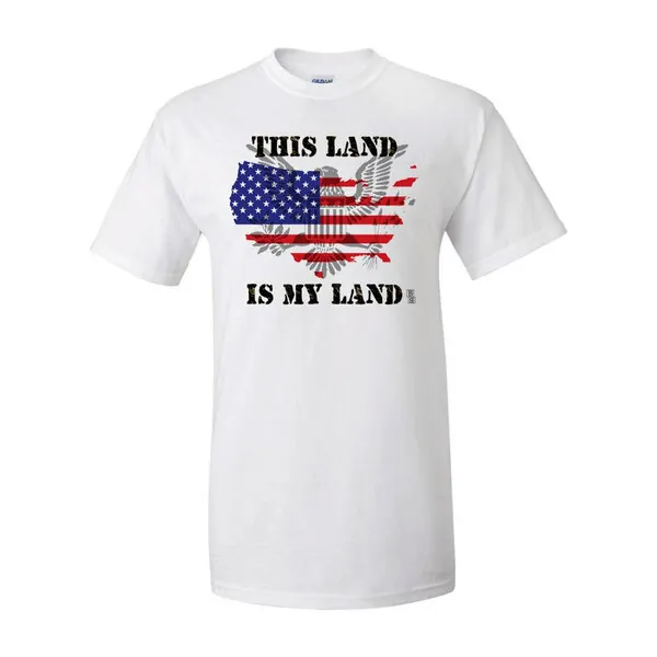 Bad YTHMYLTMEWH Youth Medium 'this Land Is My Land' T-shirt - America