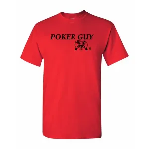 Bad POKTSMRD Poker Guy T-shirt - Unisex Small In Red