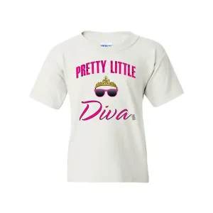 Bad YTHDIVATSMWH Pretty Little Diva Youth T-shirt  Youth Small