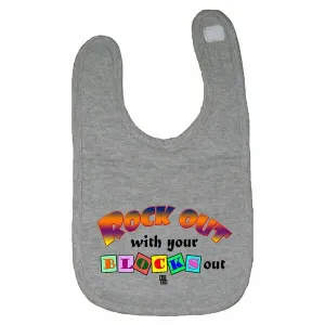 Bad ROCBIBGR Rock Out With Your Blocks Out Cute Baby Bib One Size