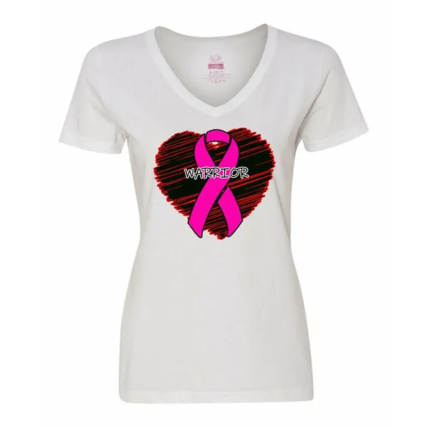 Bad WARVLGWH Warrior Cancer Ladies Shirt  Large