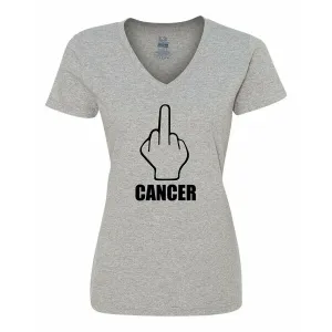 Bad FCAVSMGR Fuck Cancer Ladies Shirt  Small