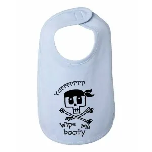 Bad WIPBIBBL Wipe Me Booty Pirate Funny Baby And Toddler Bib  One Size