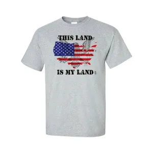 Bad YTHMYLTXLGR This Land Is My Land America Youth T-shirt  Youth X-la