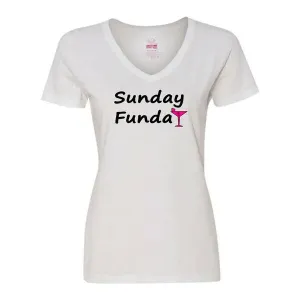 Bad FUNVMEWH Sunday Funday Ladies Shirt Medium