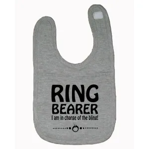 Bad RINBIBGR Ring Bearer I Am In Charge Of The Bling Kids Bib  One Siz