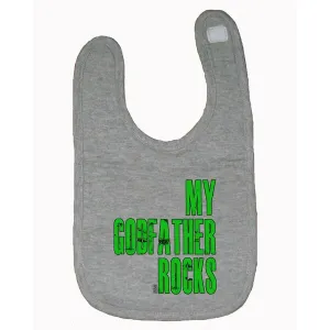 Bad GODBIBGR My Godfather Rocks Cute Baby And Toddler Bib  One Size