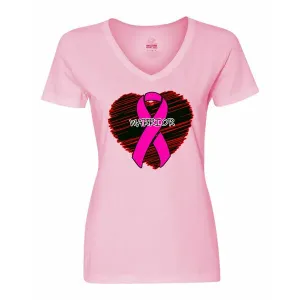 Bad WARVMEPK Warrior Cancer Ladies Shirt  Medium