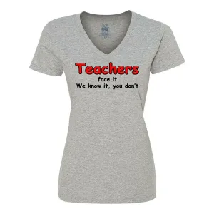 Bad TEAVXLGR Teacher Ladies T-shirt  Xlarge