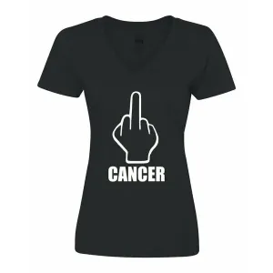 Bad FCAVXLBK Fuck Cancer Ladies Shirt  Xlarge