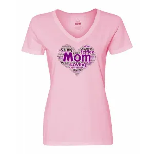 Bad MHEVSMPK Mom Is My Heart Ladies Shirt Small