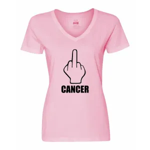 Bad FCAVLGPK Fuck Cancer Ladies Shirt  Large