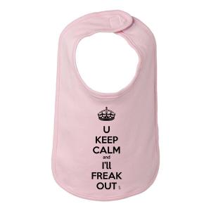 Bad KEEBIBPK You Keep Calm And I'll Freak Out Funny Bib One Size