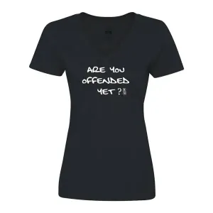 Bad OFFVMEBK Are You Offended Yet Ladies Tee  Medium