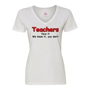 Bad TEAVSMWH Teacher Ladies T-shirt  Small