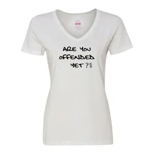 Bad OFFVXLWH Are You Offended Yet Ladies Tee  Xlarge