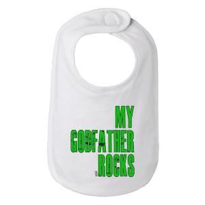 Bad GODBIBWH My Godfather Rocks Cute Baby And Toddler Bib  One Size