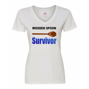 Bad WOOVMEWH Wooden Spoon Survivor Ladies Shirt Medium