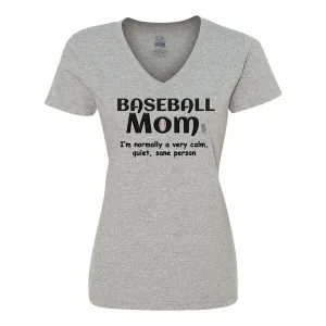 Bad BASVSMGR Baseball Mom Ladies T-shirt  Small