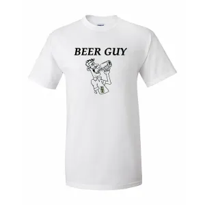 Bad BEETXLWH Beer Guy Shirt  Xlarge