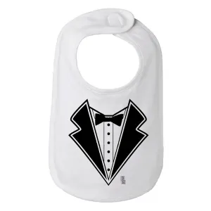 Bad TUXBIBWH Tuxedo Babytoddler Bib  One Size