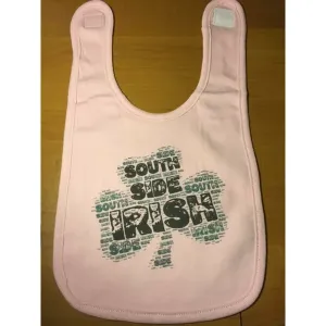 Bad SOUBIBPK South Side Irish Shamrock Baby Bib  One Size