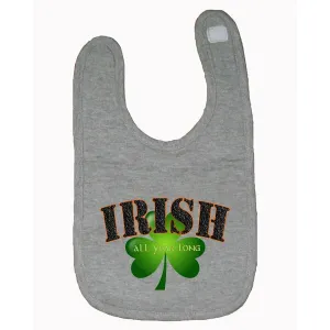 Bad IRIBIBGR Irish All Year Long Baby Bib One Size