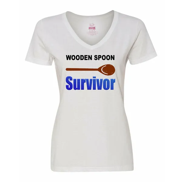 Bad WOOVXLWH Wooden Spoon Survivor Ladies Shirt Xlarge