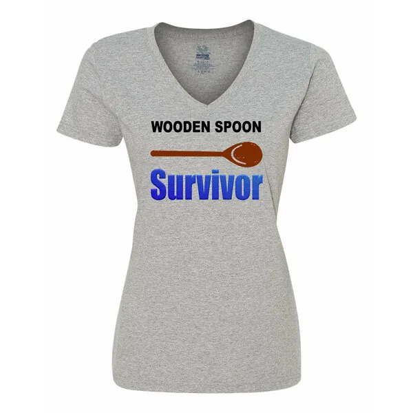 Bad WOOVSMGR Wooden Spoon Survivor Ladies Shirt Small