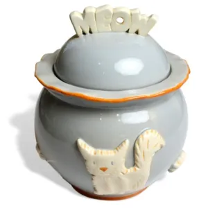 Carmel PCJF3006 Cat Treat Jar - French Grey