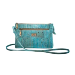 CB012S | Bent  Bree Llc Peacock Iris Cork Crossbody Bag