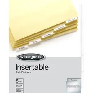 WLJ 54310 | Acco Brands Wilson Jones Insertable Tab