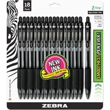 Zebra ZEB 22218 Pen Z-grip Retractable Ballpoint Pens - Medium Pen Poi