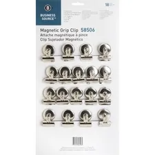 Business BSN 58506 Magnetic Grip Clips Pack - No. 1 - 1.3 Width - For 