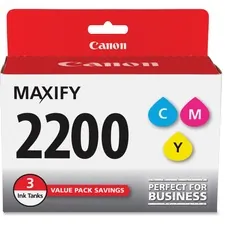 Original Canon 9304B005 Pgi-2200 Cmy Ink Cartridge - Inkjet - Standard