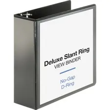 Business BSN 62472 Deluxe Slant Ring View Binder - 4 Binder Capacity -