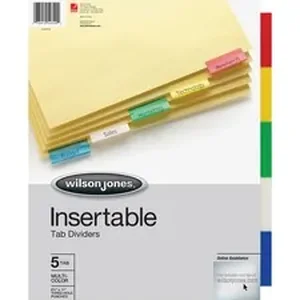 WLJ 54309 | Acco Brands Wilson Jones Insertable Tab