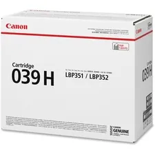 Original Canon 0288C001 039h Toner Cartridge - Laser - High Yield - 25